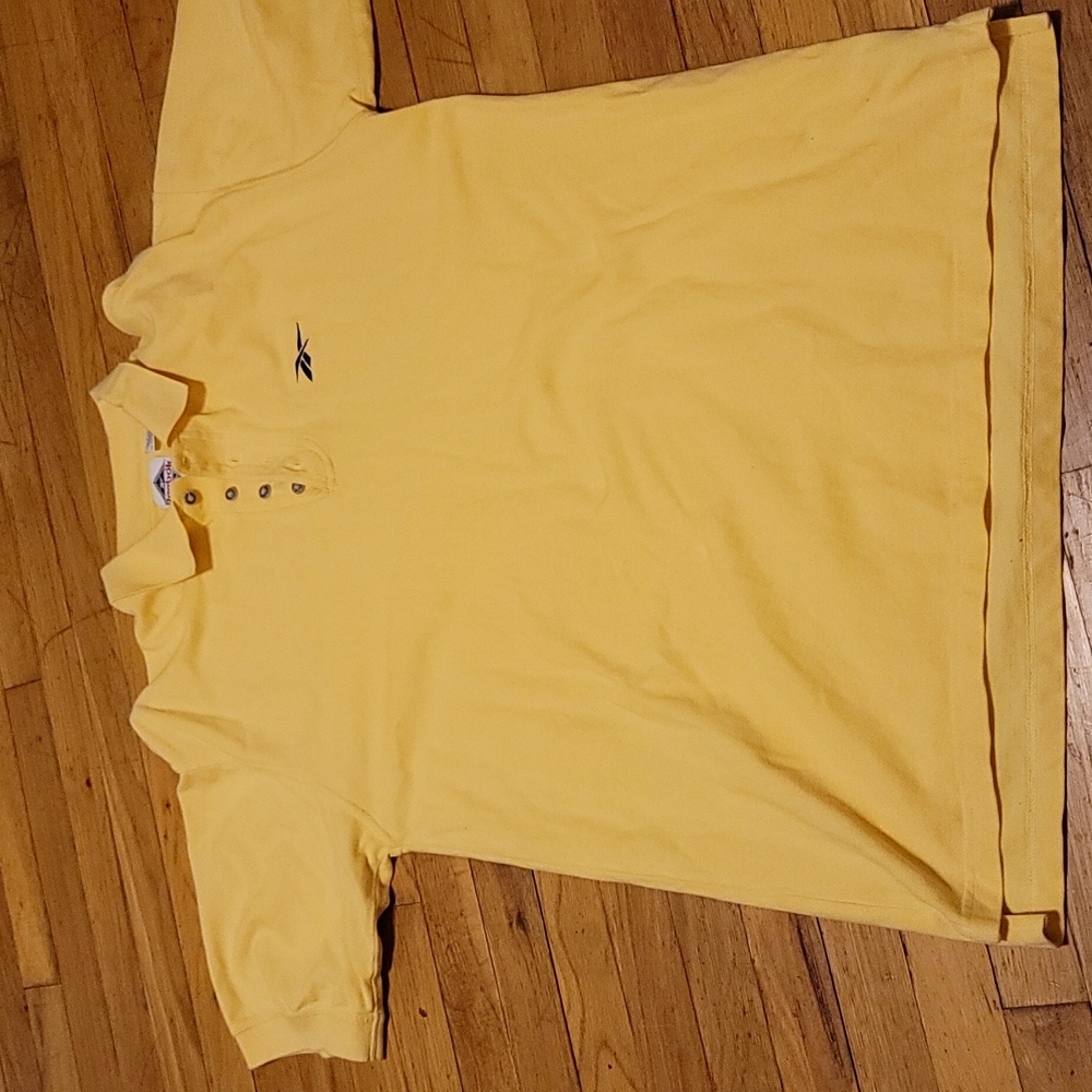 Excellent condition Yellow Reebok Golf polo large